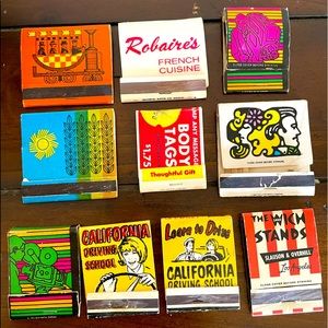 Vintage colorful matches from Los Angeles